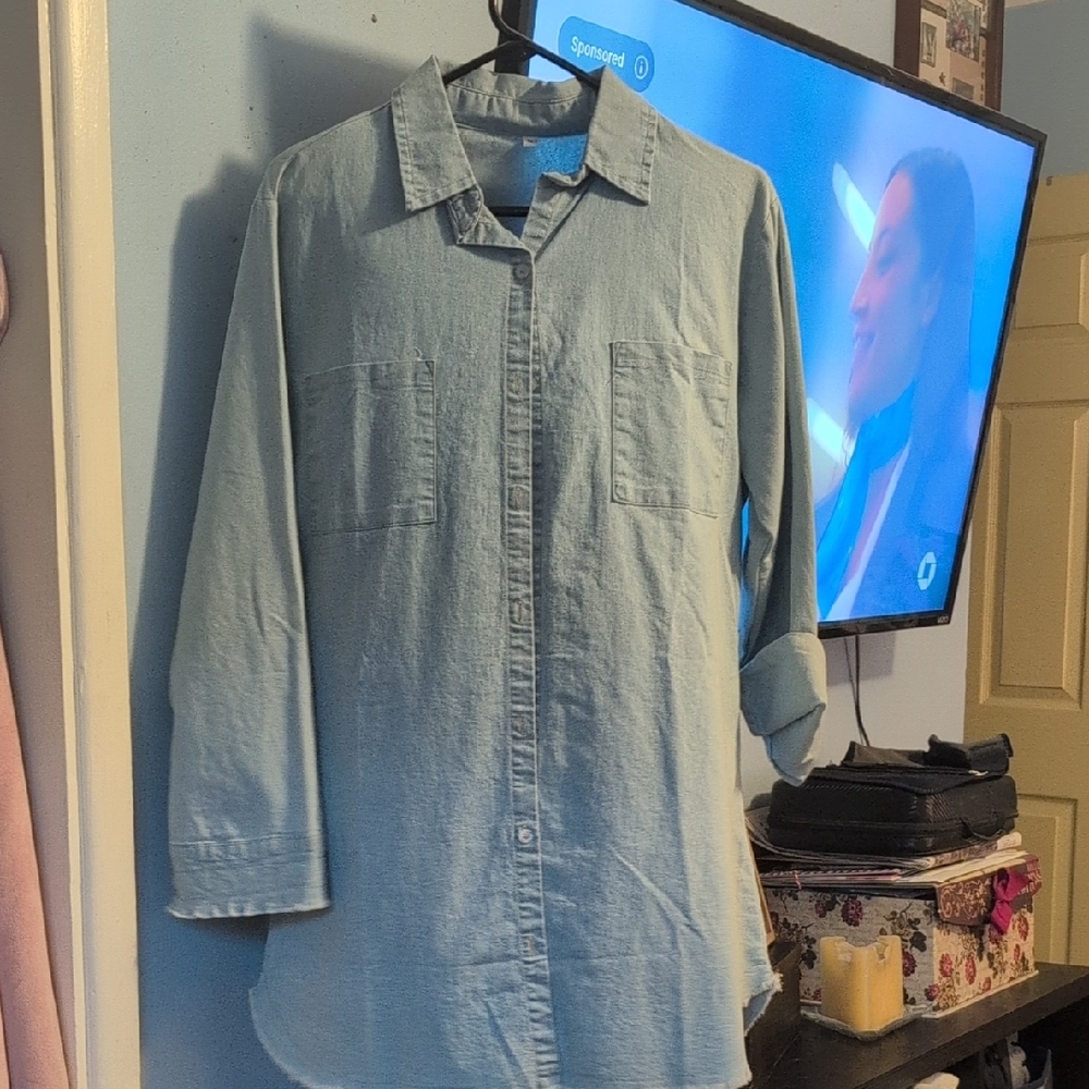Light Blue Button-Up Shirt